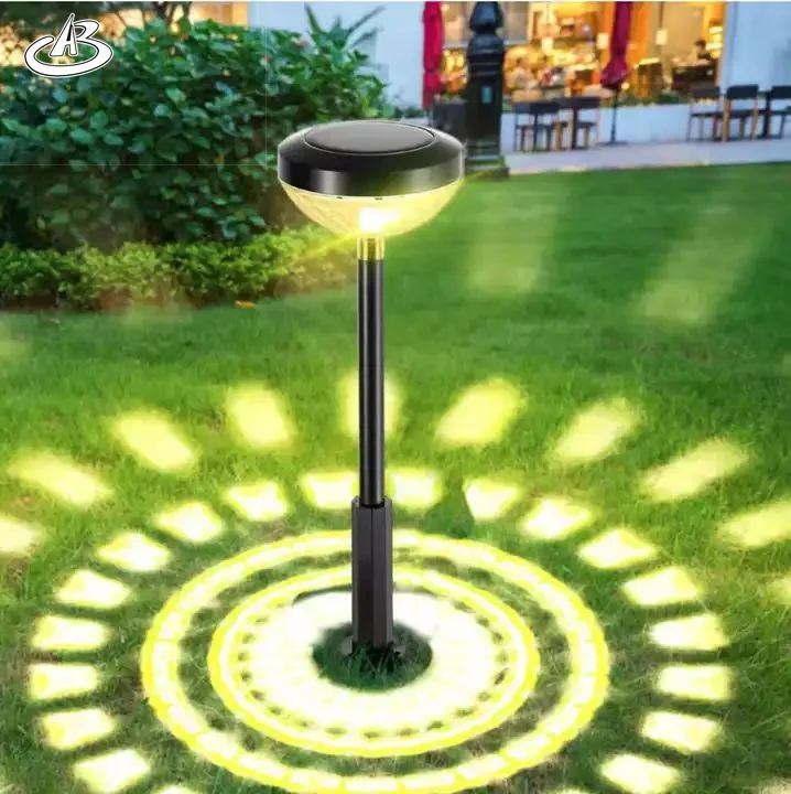 Wholesale High-quality New Solar Outdoor Rgb Color Changing Landscape Lighting Warm Light Channel Lawn Decorative Garden Lights