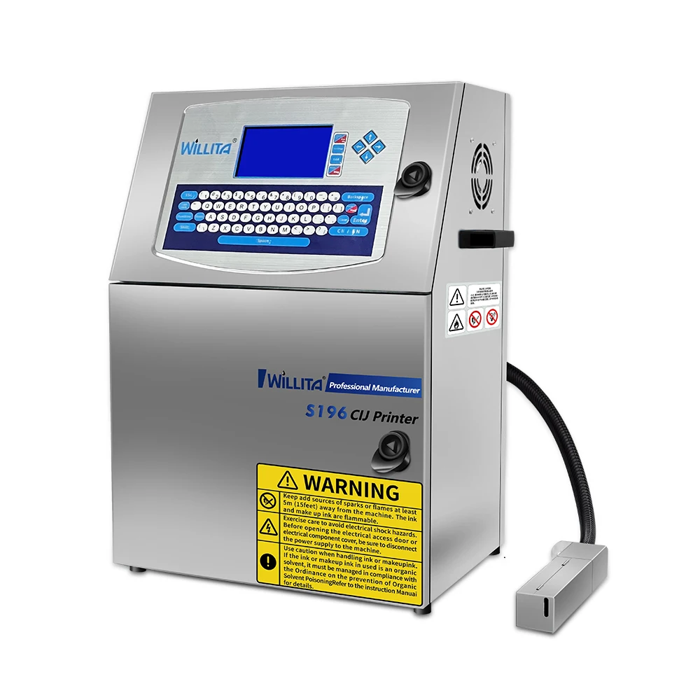Eggs Bottle Carton Pouch Expiry Date Printing Machine PVC/ID Card Digital Industrial Inkjet Coding Printer
