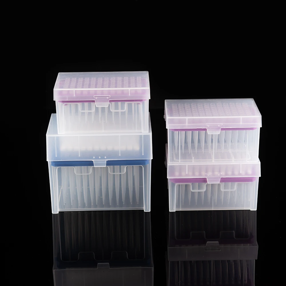 Lab Disposable Plastic 10ul Medical White Micropipette Pipette Tips Laboratory Usage Gamma Sterile 96pcs/box
