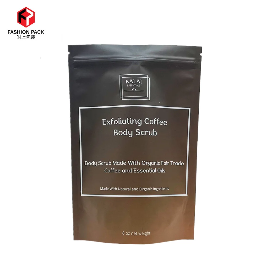 Factory Wholesale Custom Print Bath Salt Soak Sugar Stand up Packaging Foil Lined Plastic Zipper Top Packaging Bag