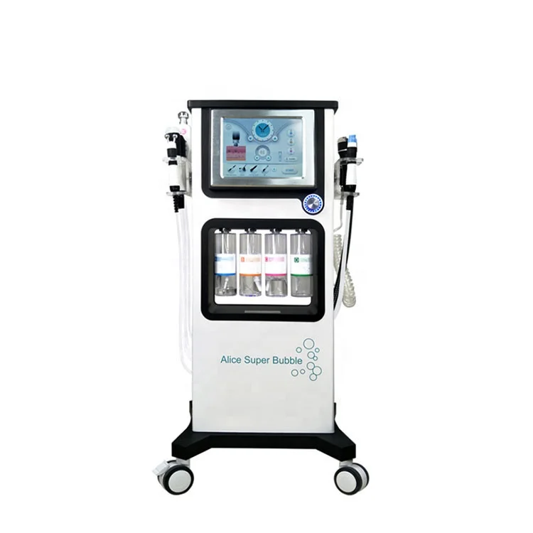 
7 in 1 Oxygen Jet Peel Bubble Machine CO2 Supper Bubble Facial Machine Water Dermabrasion RF Machine for wrinkel removal 