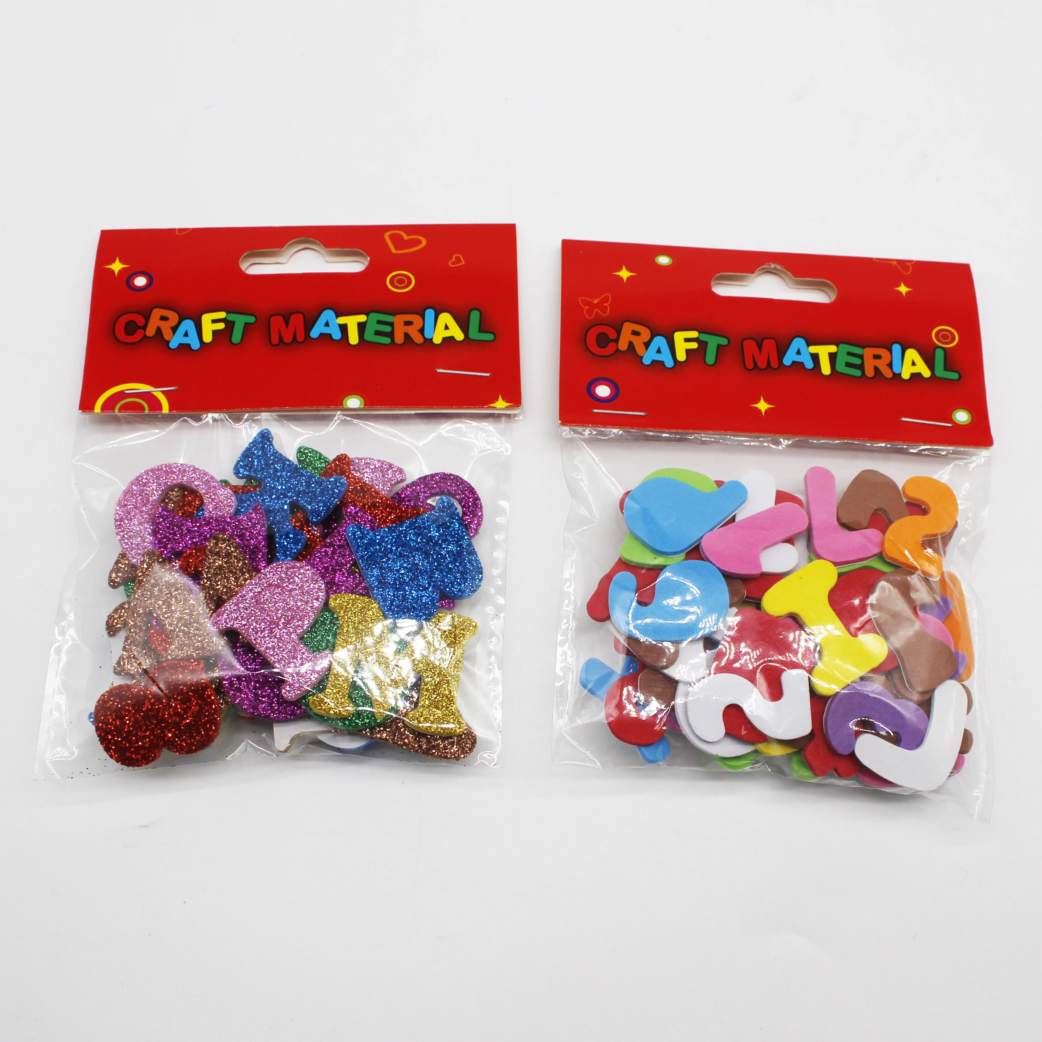 Multi Color 3D EVA Alphabet Glitter Foam Sticker Letters And Figure for DIY Jewelry Findings Craft Making Accessories