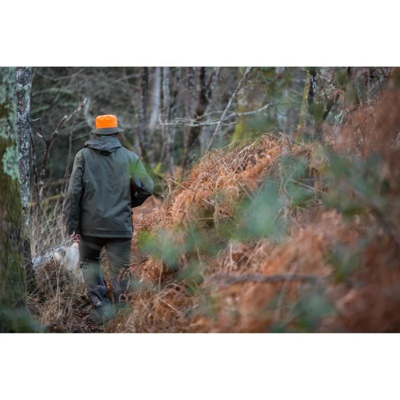 Reversible Military Green Neon Orange Tactical Hunting Camping Bucket Hat Custom Waterproof Outdoor Cap