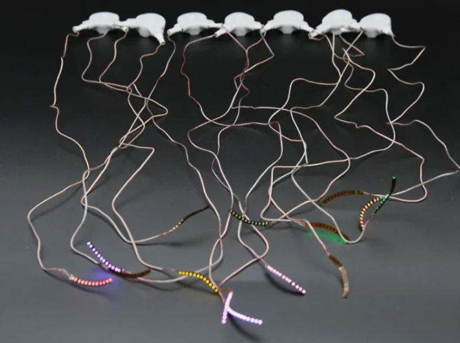 Самые дешевые меняющие цвет светодиодные ресницы светящиеся для Хэллоуина маскарада вечеринки