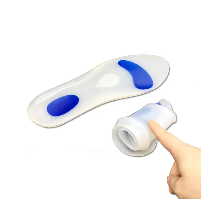 Silicone gel insole foot massage gel medicated insole diabetic shoes message foot for diabetics