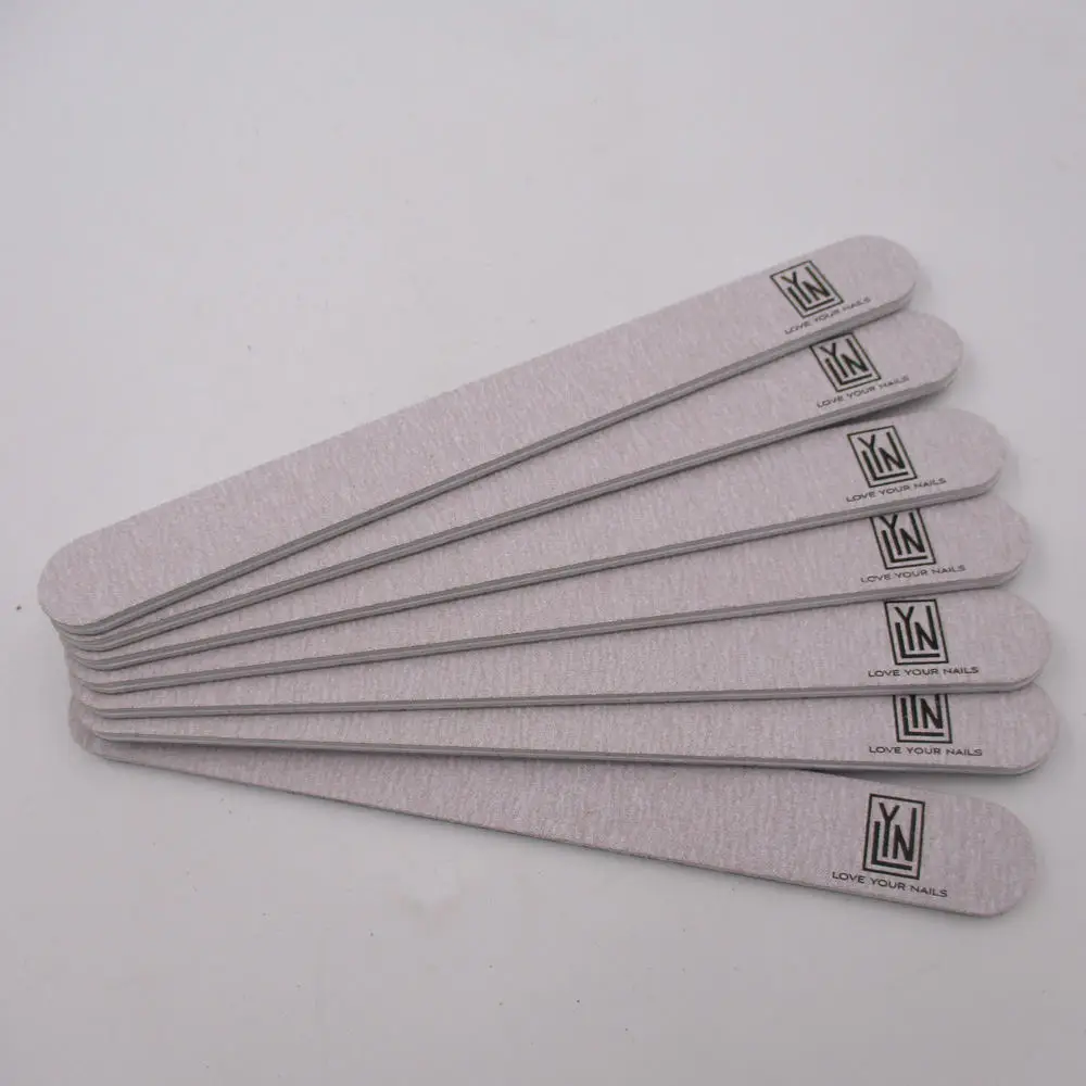 Japan Sand Paper Zebra Grey Nail File 100/180 Grit for Poly Nail Gel Manicure Kit Salon Home Use Nail File