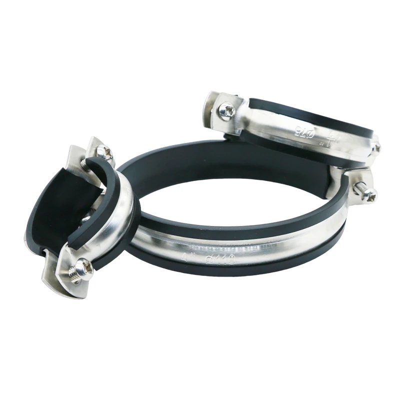 Heavy Duty Pipe Support Rubber Lined Hose Clamp Of Quick Release Fixing Pipe Clamps