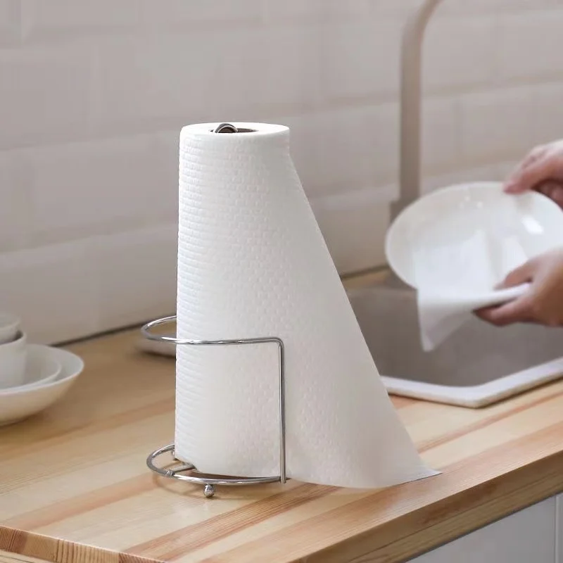 Wholesale Household Soft Paper Towel Roll Absorb Water Oil Absorption Disposable Kitchen Paper Towel