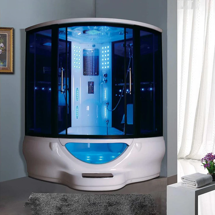 Хит продаж душевая кабина из закаленного стекла толщиной 6 мм массажная Паровая комната ванная с рамкой