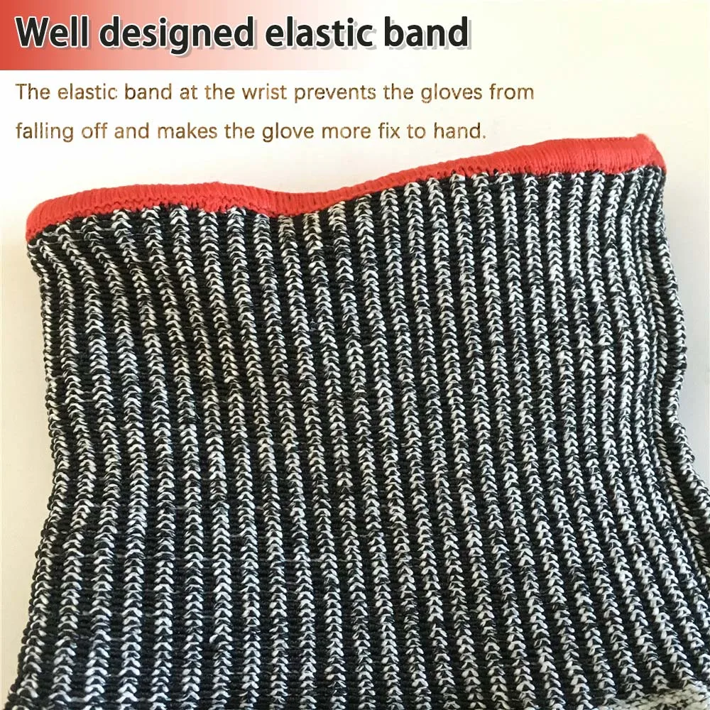 Оптовая продажа, противоударные рабочие перчатки HPPE, противоскользящие перчатки с нитриловым покрытием, устойчивые к порезам перчатки для рабочих и семейных ежедневных работ