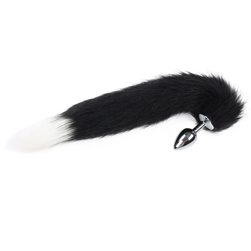 Metal Feather Anal Plug Fox Tail Anal Toys Erotic Anus Toy Butt Plug Sex Toys For Adult Accessories