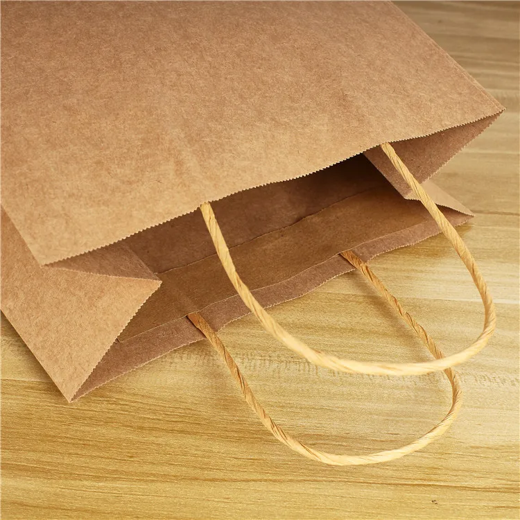  branded jewelry kraft paper bag wholesale shopping package custom