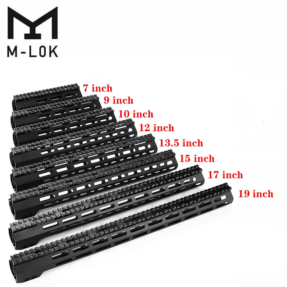 AR-15 M4 M-LOK MLOK 7/9/10/12/13.5/15/17/19/22 дюймов Тонкий бесплатный поплавок Handguard прицел крепление с сталь гайка для