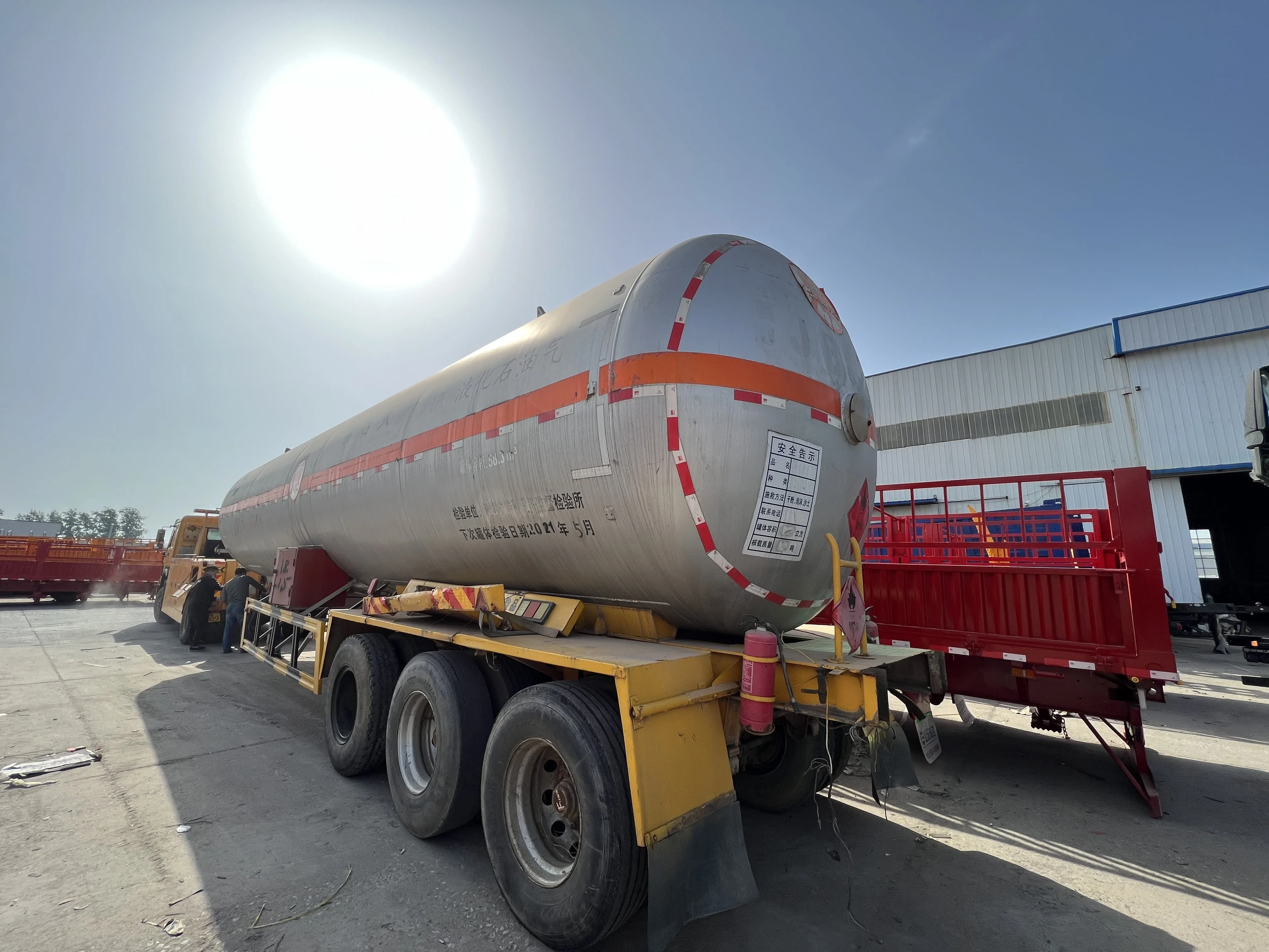 Используется 50000 60000 литров 50 60 Cbm LPG газовый транспортный бак