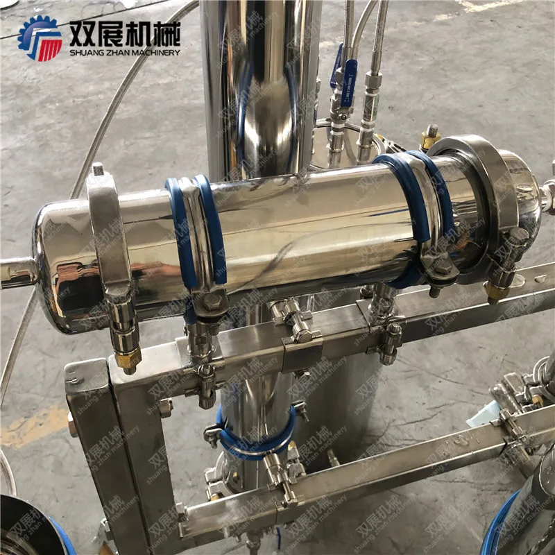 10-12lb stainless steel closed loop extracting system with material column jackted solvent tank
