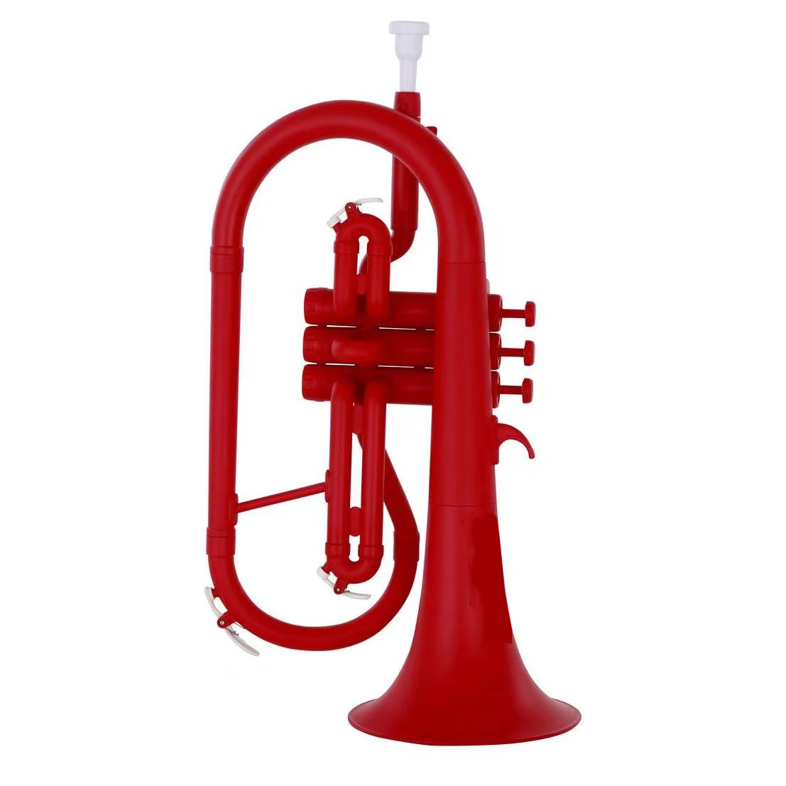 Chinese musical instruments produce plastic Bb flugelhorn