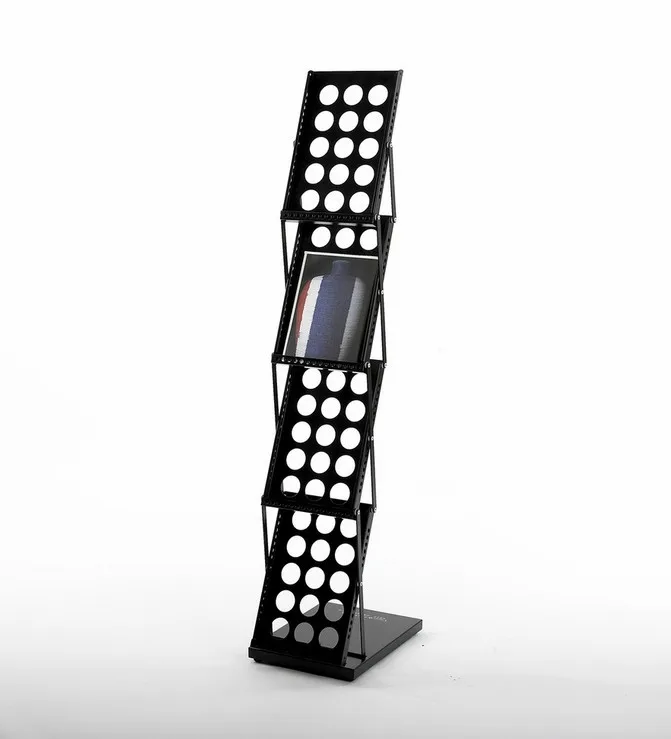cheap black advanced brochure holder/magazine rack/display rack at high quality