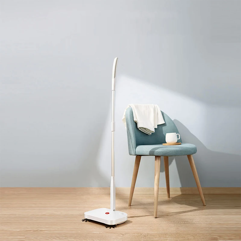 Jesun Rechargeable Electric Broom Sweeper Cordless Battery Powered Push Sweeper Carpet Pet Hair Cleaner for Home