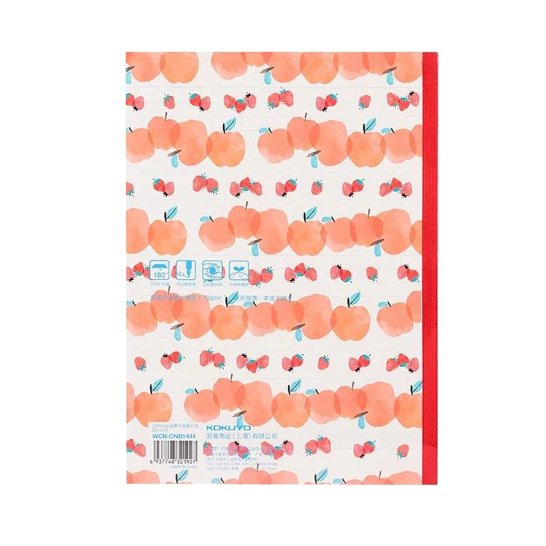 Fruit notebook cute girl model campus dot line book for note-taking
