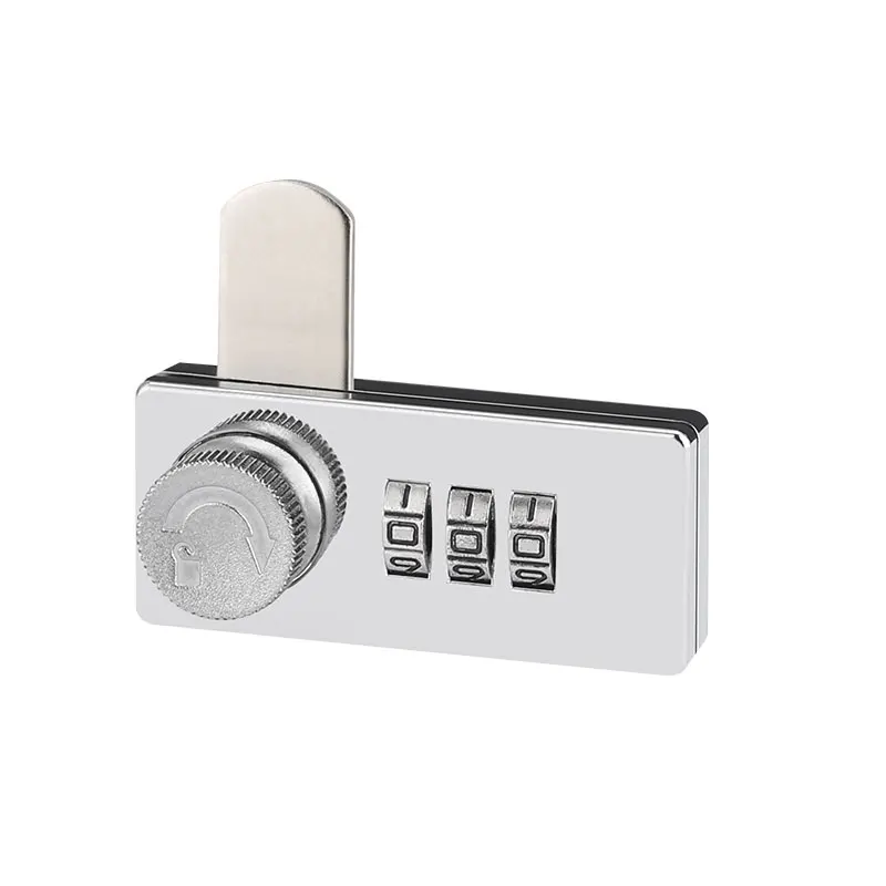DMZ-6007 Top quality screw fixed resettable keyless 3 digit mechanical combination locks for furniture and cabinet