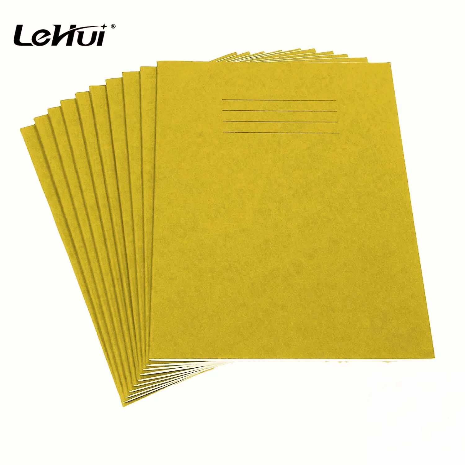 Eco-Friendly Material Assorted Pastel Colours 75gsm paper Inner Page A4 White Matt laminated covers Ruled 8mm feint Exercise Not