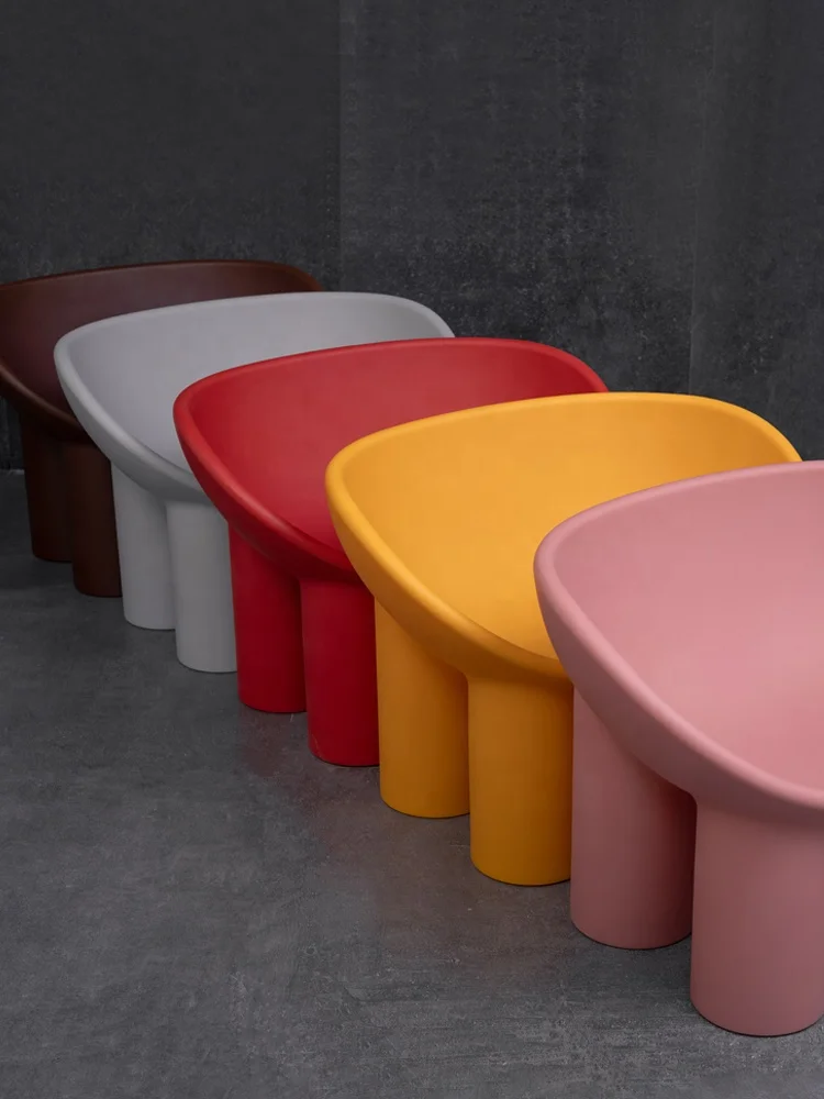 Cheap living room furniture Roly poly chair plastic chair with cushion