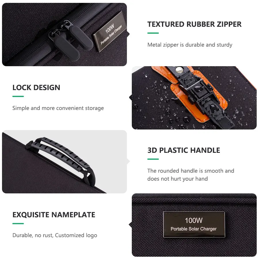 150 W  410 Watt Solar Panel Battery Pack Solar Panels And Batteries Folding Foldable Portable Solar Panel Charger