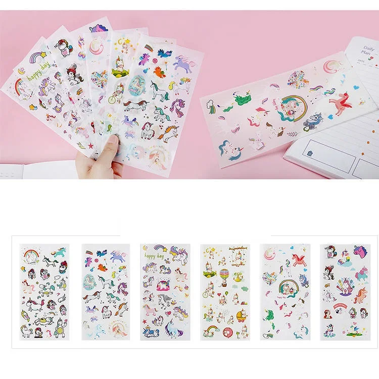 2024 Hot Sell Anime Kawaii  Cartoon Sticker for Scrap booking Handbook Material Decorative Sticker for Macbook