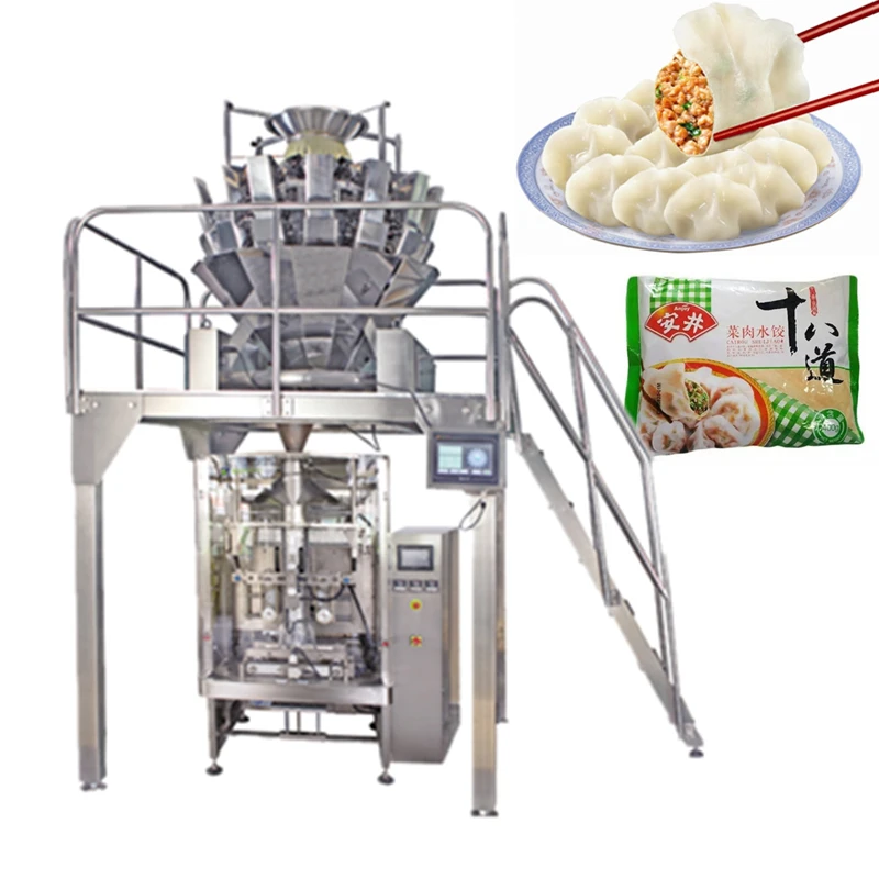 Chinese factory 2500g frozen foods dumplings packing machine for ice cube