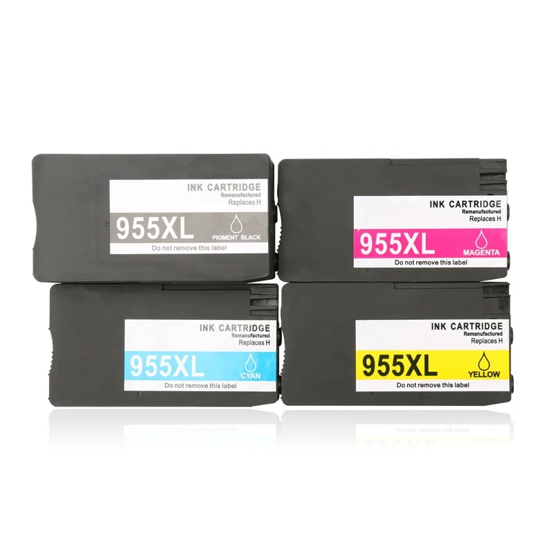 Compatible HP 955XL 955 955XLBK 955XLC 955XLM 955XLY Ink Cartridge for Officejet Pro 7740 Wide Format ALL in One Printer (60750988806)