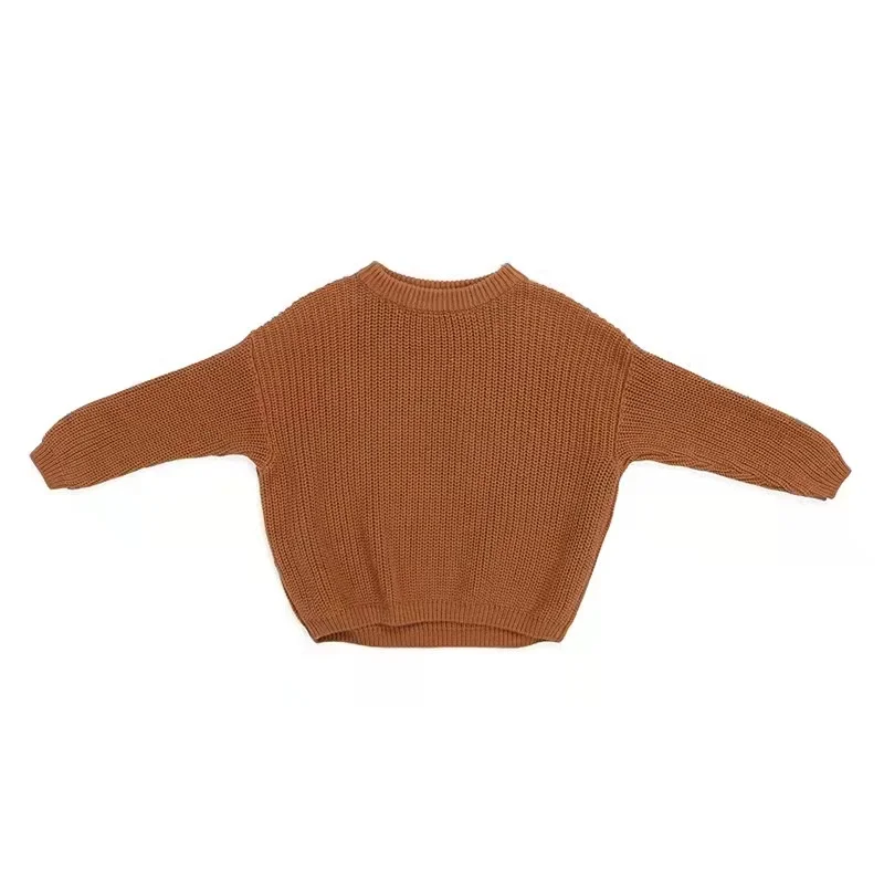 Custom Children Boutique Winter Kids Toddler Girl Oversize Pullover Baby Sweater