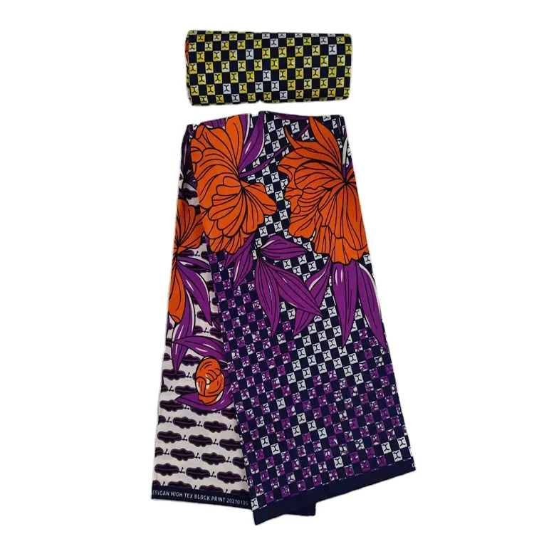 High quality Colorful Wax African Real Wax  Fabric Cotton Exclusive Soft Wax Fabric