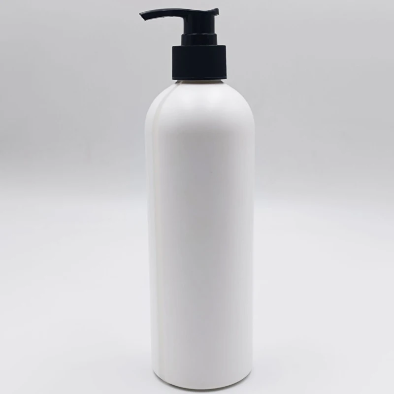 Wholesale 16 oz White HDPE Pump Soap Bottle With Side-View Window Polyethylene plastic spray bottles with 28/410 Neck Cap Spray