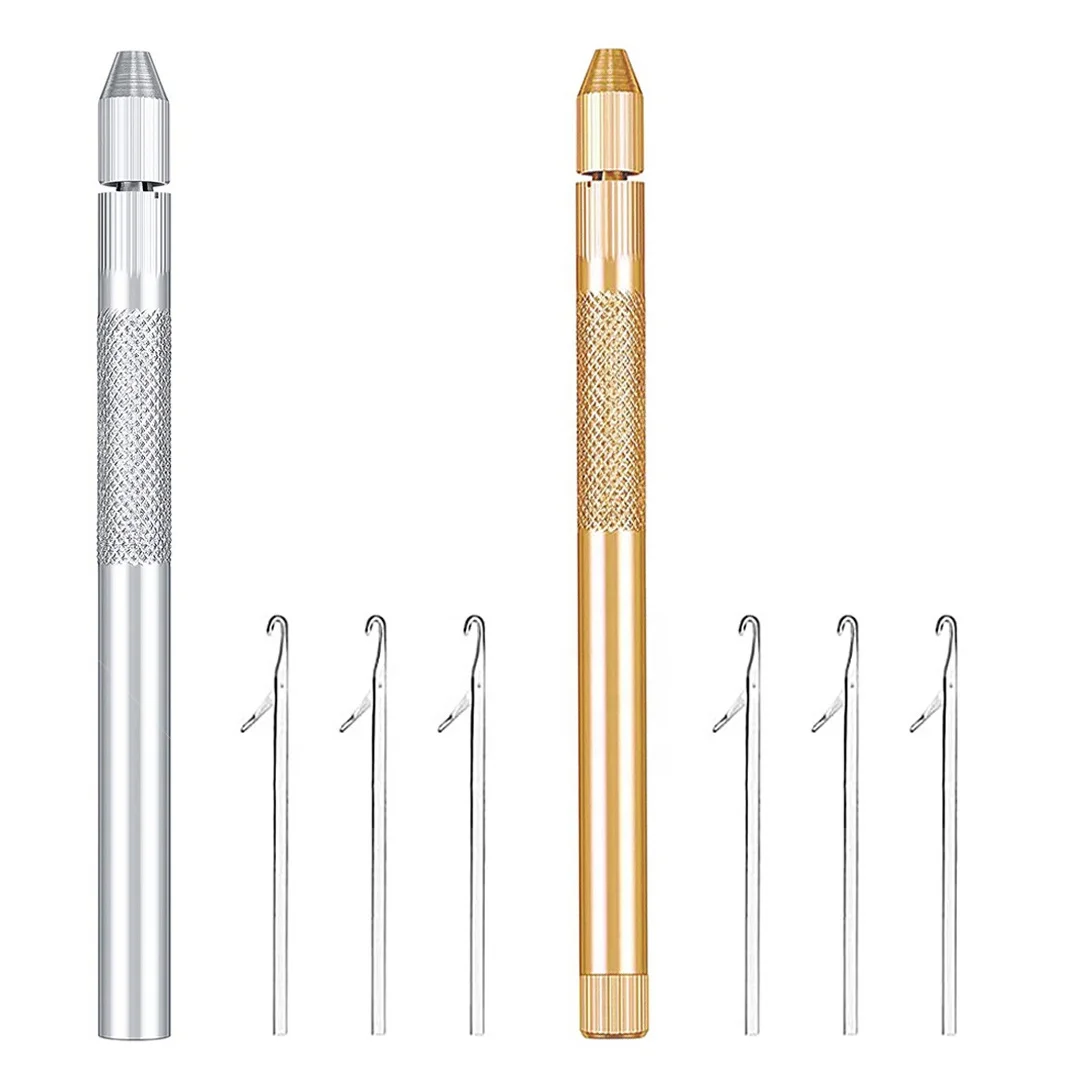 Высококачественная петля для волос ARLANY, инструмент для наращивания волос из золотистого/серебристого металла, игла для вытягивания, крючок, инструмент с пользовательским логотипом, крючки для волос