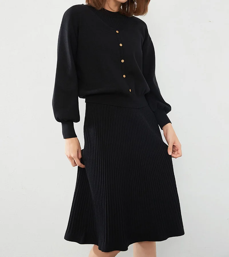 Шелковое кашемировое платье Кардиган Куртка комплект из двух предметов