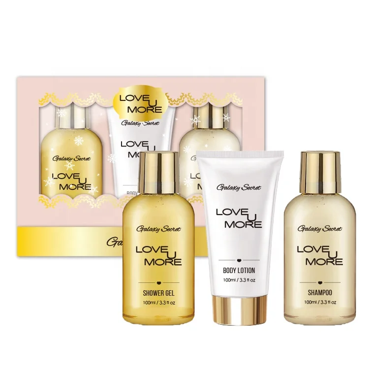 OEM Wholesale Shower Gel Shampoo Body Lotion Cleansing Aromatic Moisturizing Nourishing Body Care Gift Set