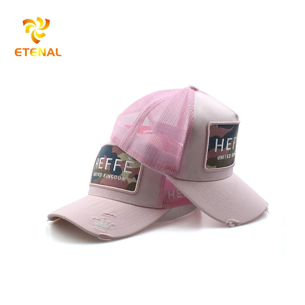 OEM Custom High Quality 5 Panel 3d Puff Embroidery Patch Logo Snap Back 100% Cotton Twill Two Tone Vintage Trucker Hat Caps