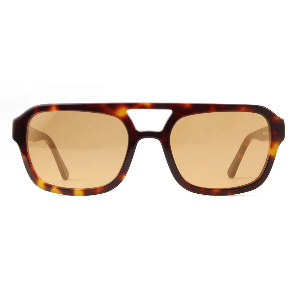 Fashion Luxury Sunglasses 2021 Aviation Acetate Sunglasses Tortoise Color Square Aviation Sunglass Green CR39 Lens