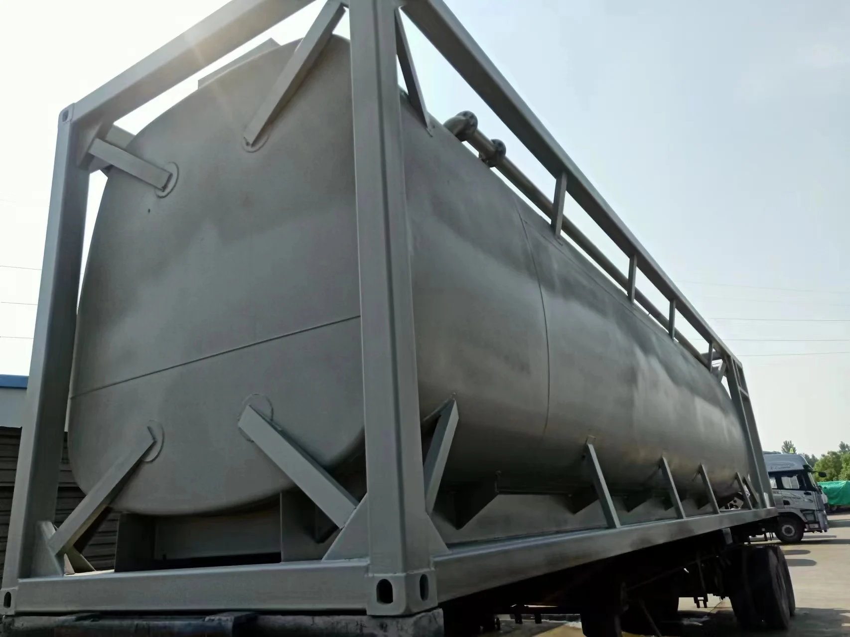 New 40ft Liquid Tank Container with Emulsion Flaw Detection Features 47.5 cbm Emulsion Storage Tank Container Storage