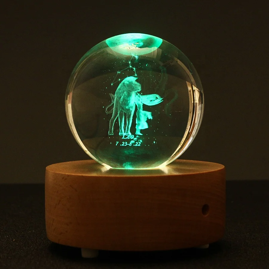
Wholesale cheap decorative laser engraved crystal glass quartz ball 