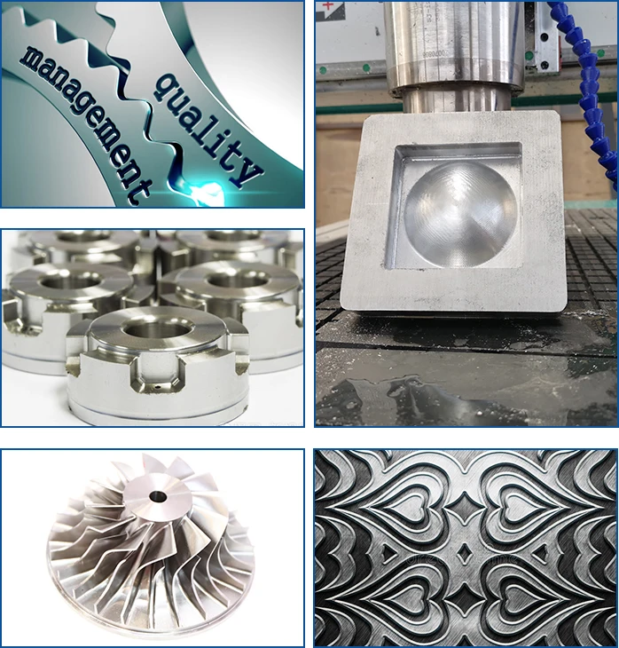 Высокая точность рабочего металла и неметалла CNC древесины маршрутизатор машина/UnionTech 6090 4 оси резьба по
