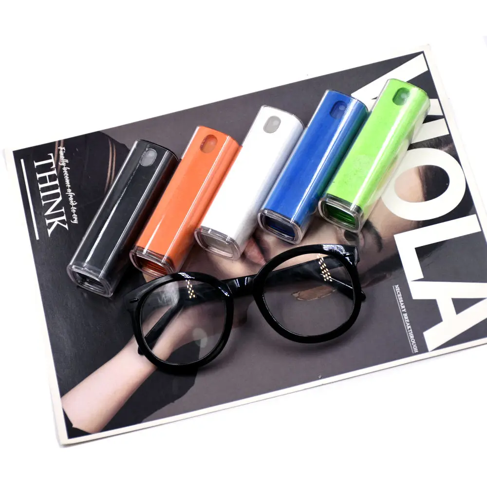 China factory 2 in 1 spray glass cleaner optical liquid cleaning tool precise design eyeglass cleaner spray