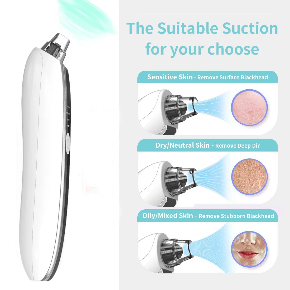 Visual HD Pore WIFI Visible Electric Pore Cleaner Lifting Moisturizing Vibration Face Tool Visual Blackhead Remover Vacuum