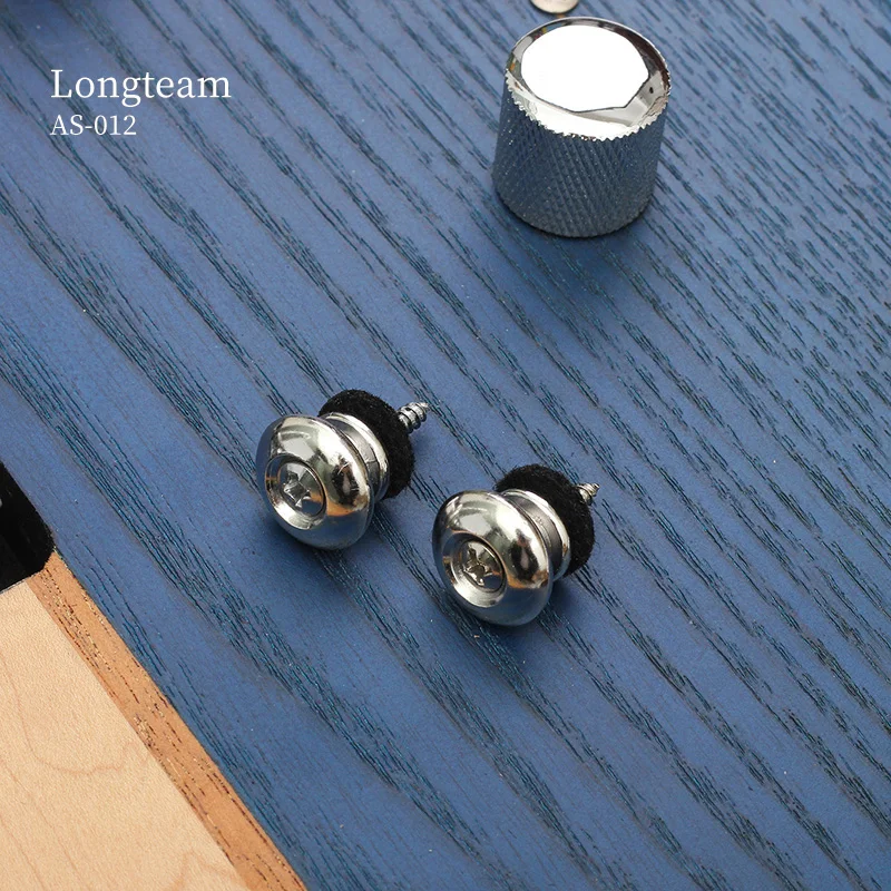 Acoustic Guitar Strap Buttons Chrome Guitar Accessories Ukulele End Pin Bass Strap Buckle