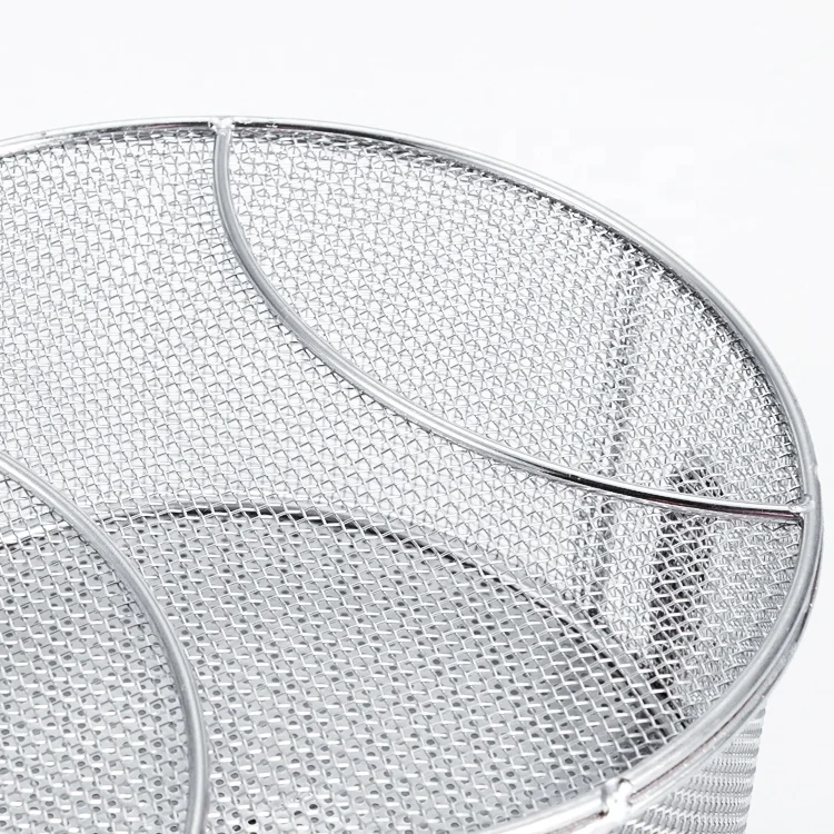 kitchen perforated Strainer stainless steel washing food Strainer colander with handles