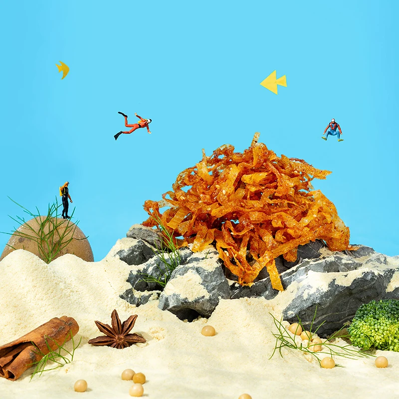 Genji Food Latiao Spicy Strip Snack Food China Wholesale Spicy Tofu Beancurd Wire Crisp Baked Bean Curd