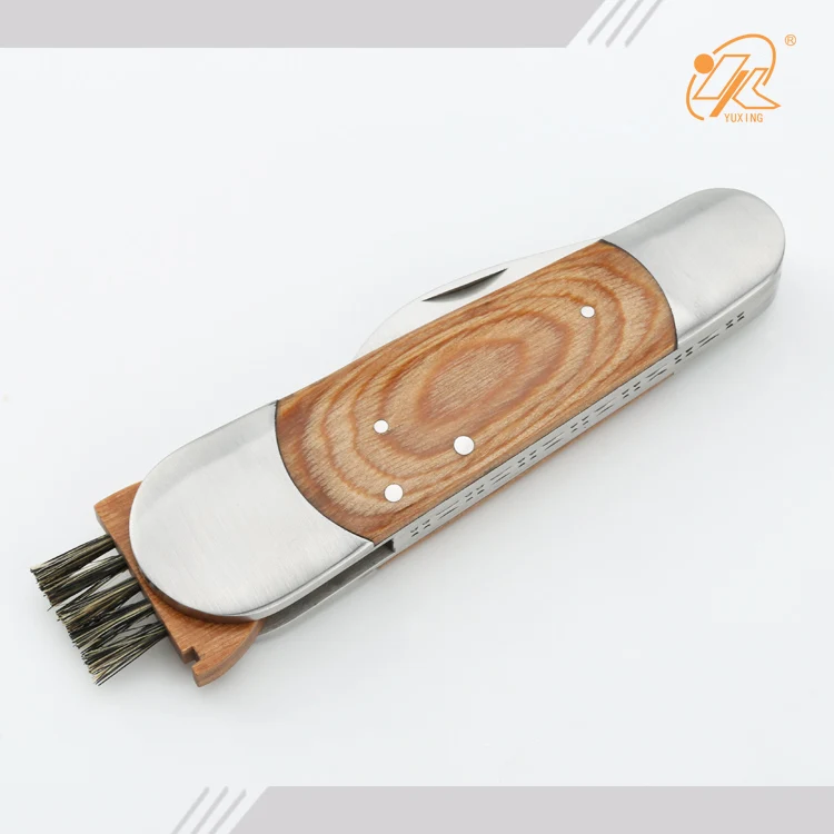 New design fashionable pakka wood handle stainless steel cutting knife camping knife mushroom knife camping accessories