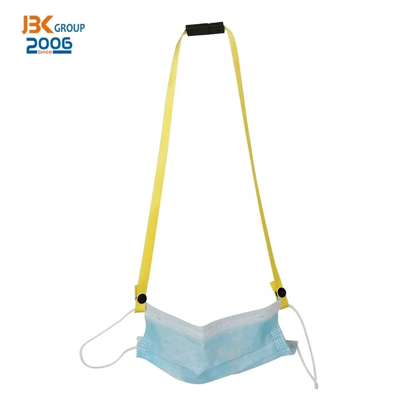 
cute face masking lanyards with safety breakaway buckle masking strap lanyard for schools or company 