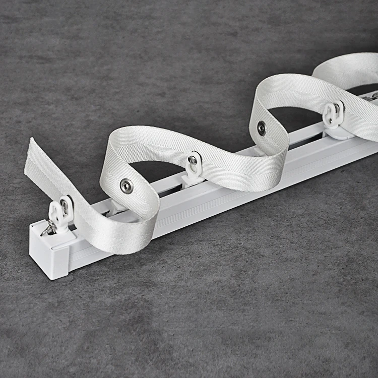 Factory Price Modern Motorized Curtain Rail Accessories Carrier Ripple Fold Curtain Track Electric Curtain Master Carrier