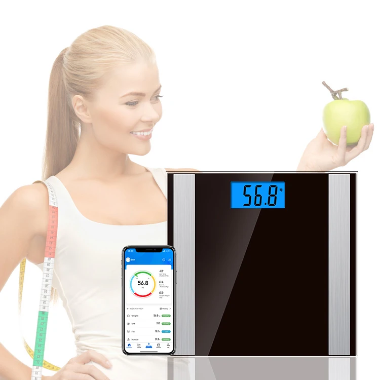 Canny Smart 180 кг беспроводной дисплей пользовательский Электрический анализатор состава тела цифровые весы для ванной комнаты